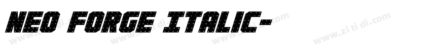 Neo Forge Italic字体转换